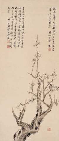 郭麔 道光元年（1821年）作 墨梅图 轴